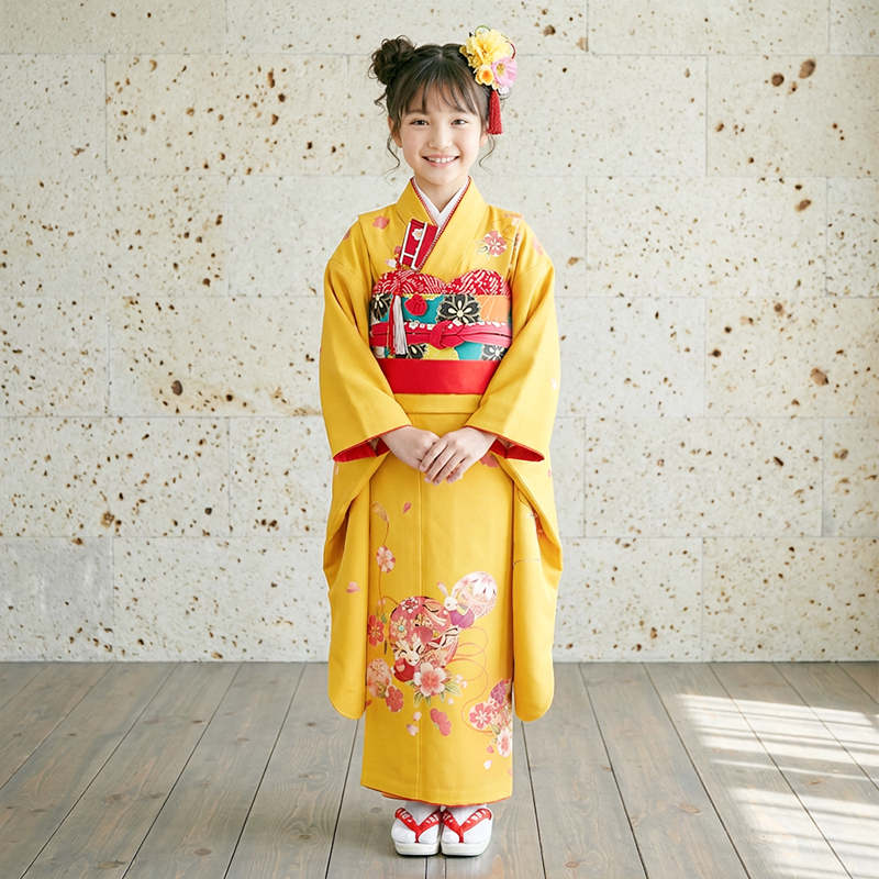 七五三着物7歳女の子画像