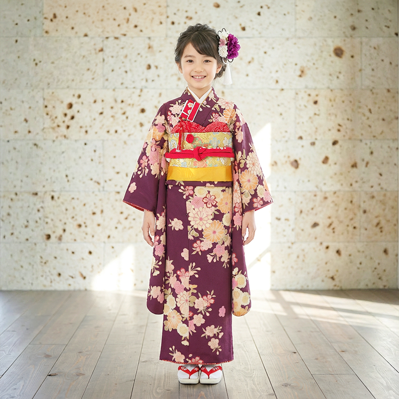 七五三着物7歳女の子画像