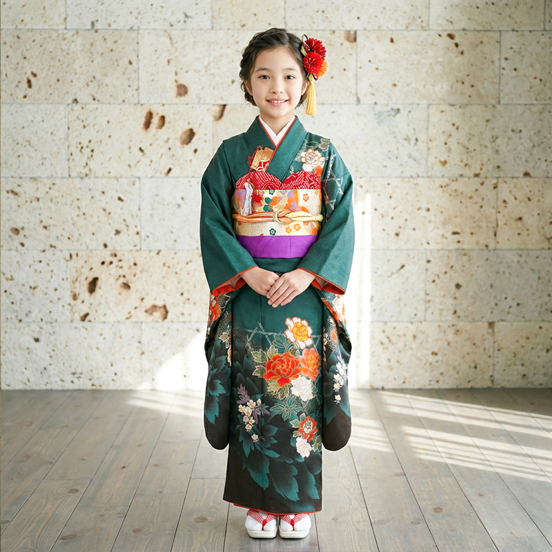 七五三着物7歳女の子画像