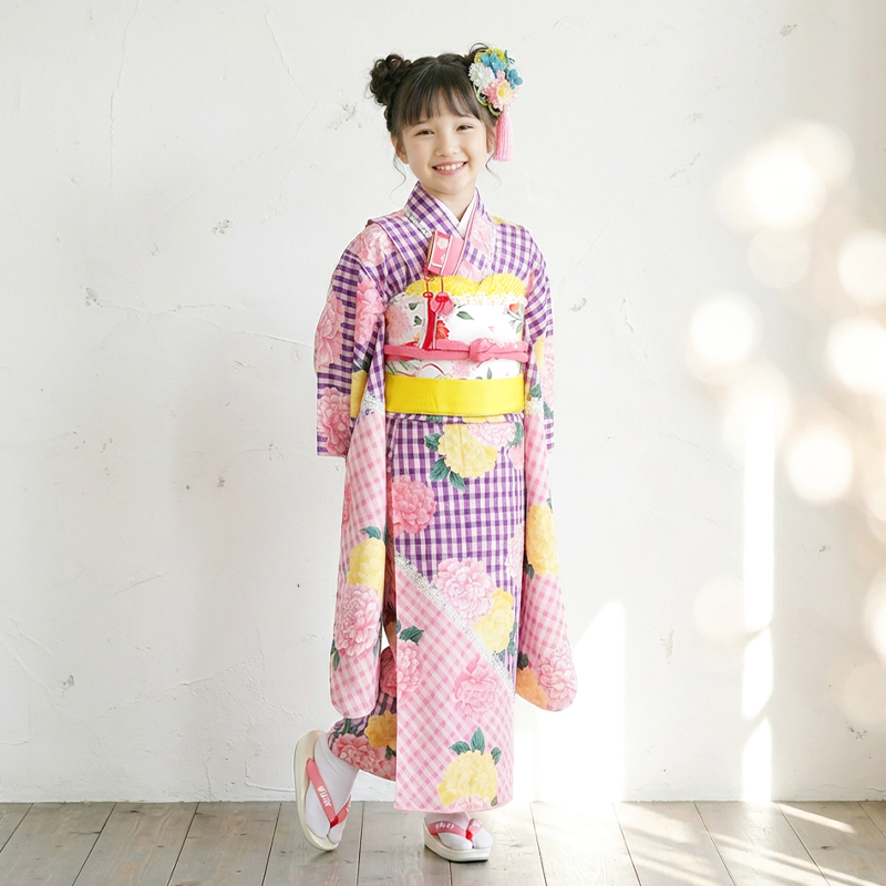 七五三着物7歳女の子画像