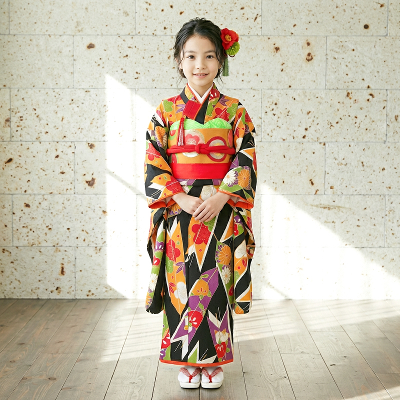 七五三着物7歳女の子画像