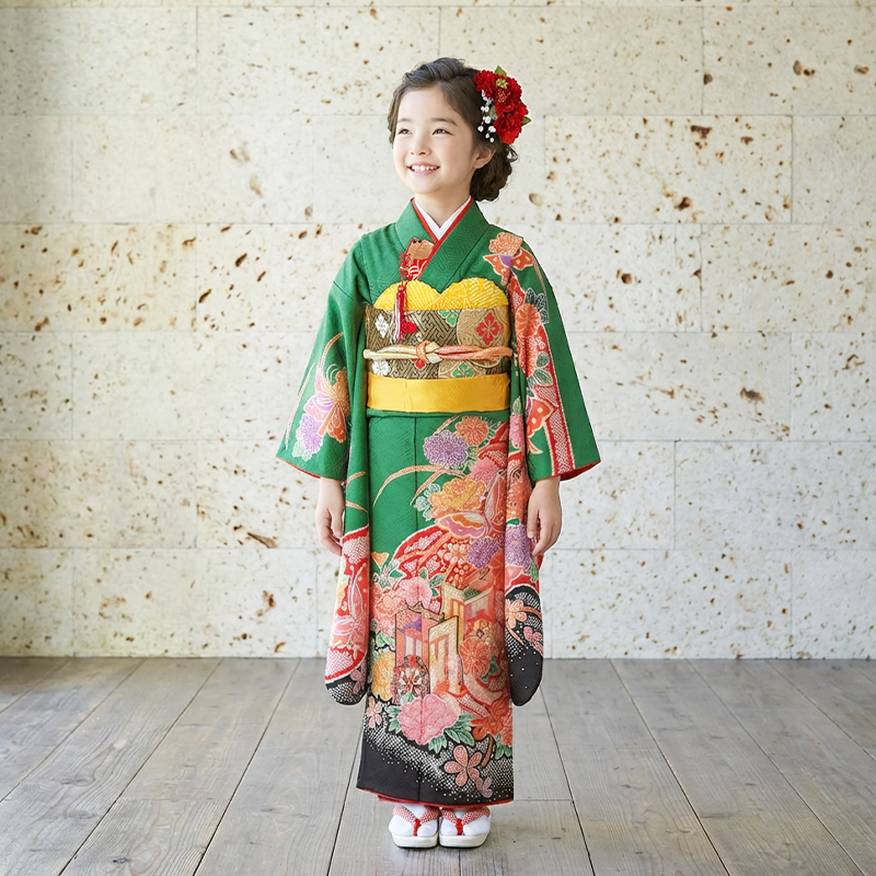 七五三着物7歳女の子画像