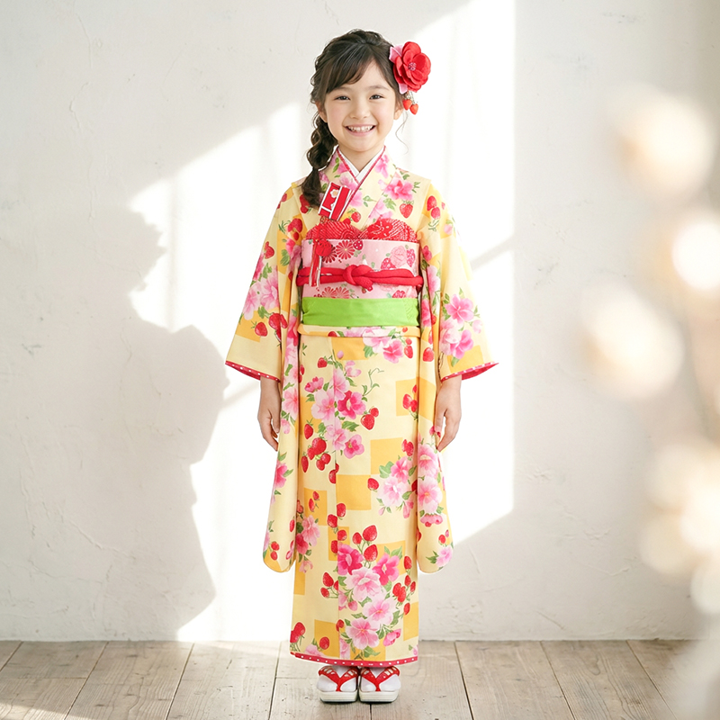 七五三着物7歳女の子画像