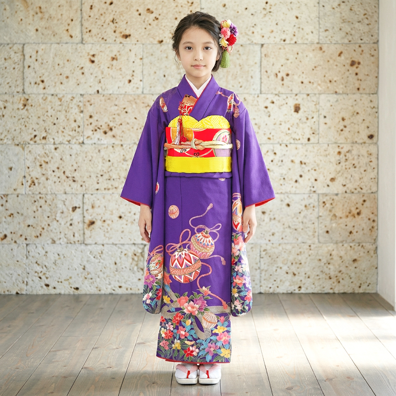 七五三着物7歳女の子画像