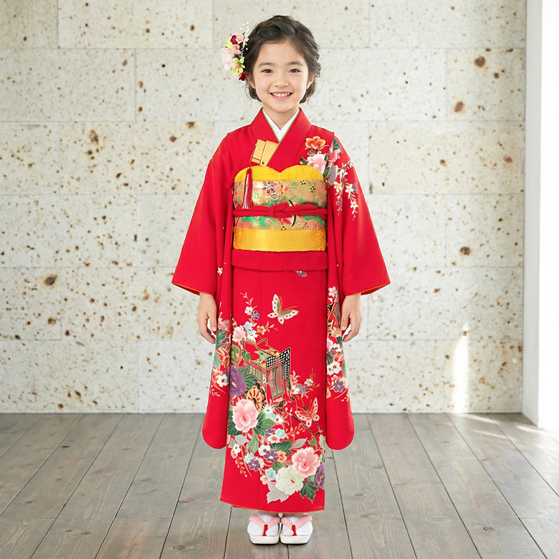 七五三着物7歳女の子画像