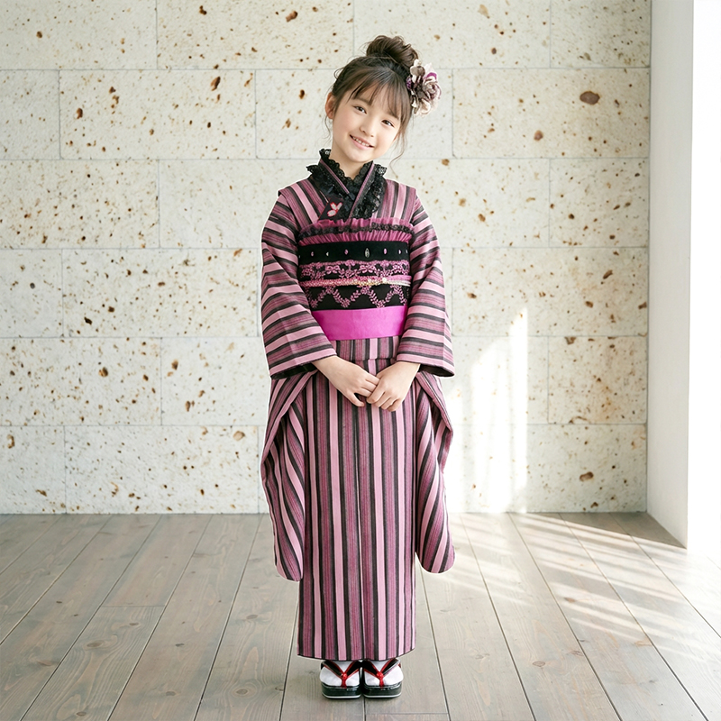 七五三着物7歳女の子画像
