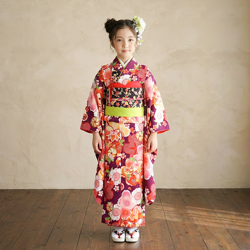 七五三着物7歳女の子画像