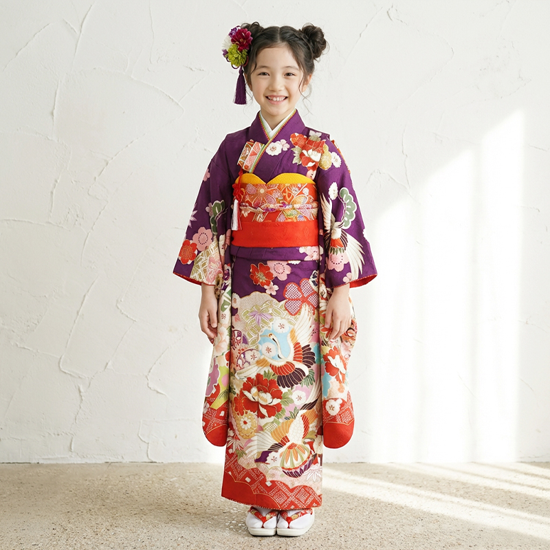 七五三着物7歳女の子画像