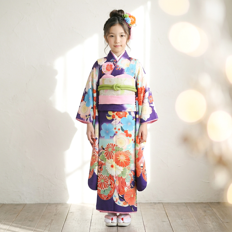 七五三着物7歳女の子画像