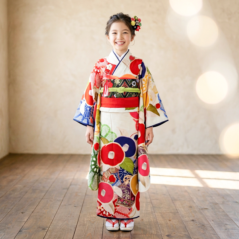 七五三着物7歳女の子画像