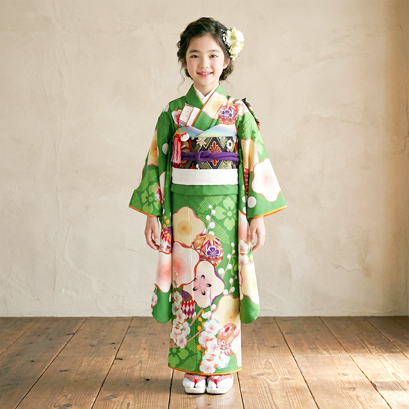七五三着物7歳女の子画像