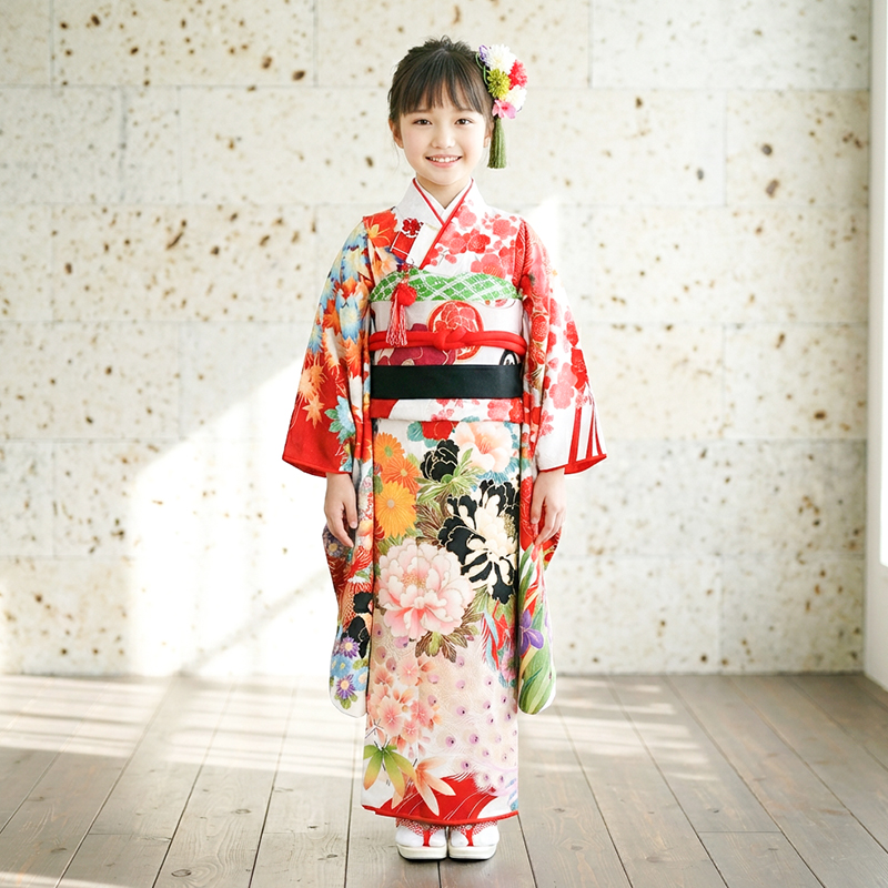 七五三着物7歳女の子画像
