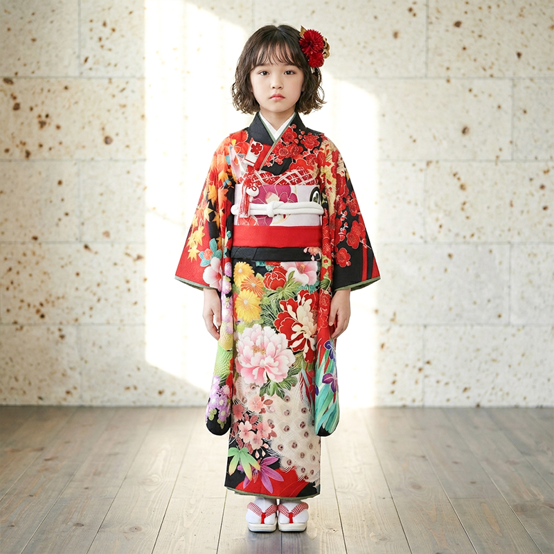 七五三着物7歳女の子画像