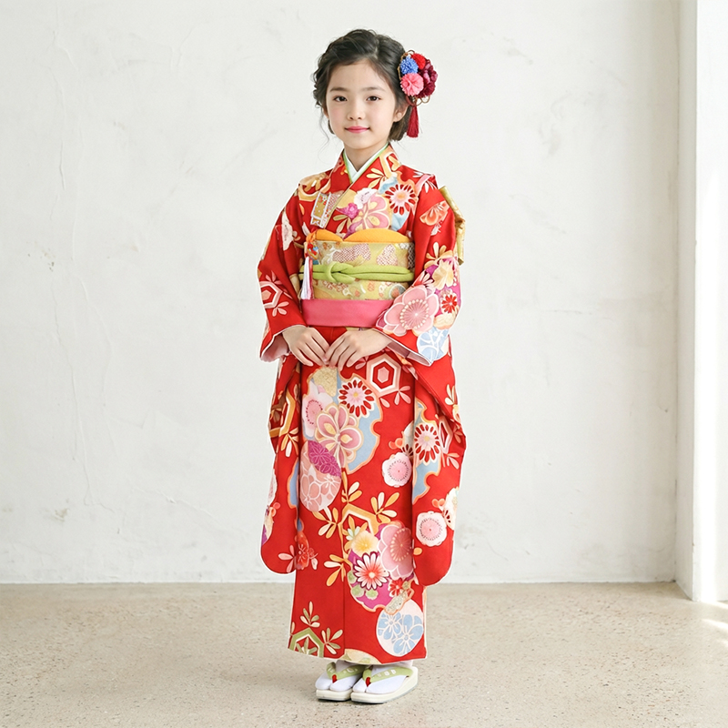 七五三着物7歳女の子画像