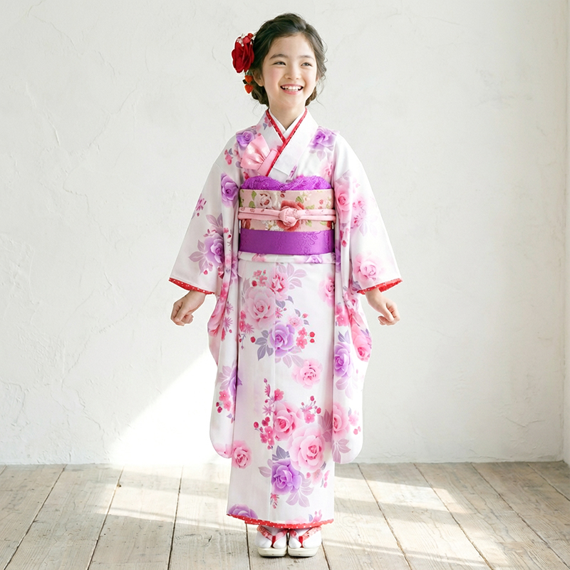 七五三着物7歳女の子画像
