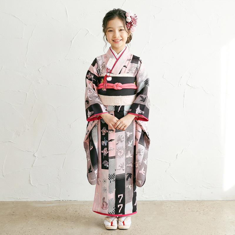 七五三着物7歳女の子画像