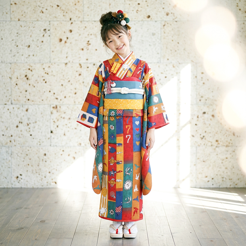 七五三着物7歳女の子画像