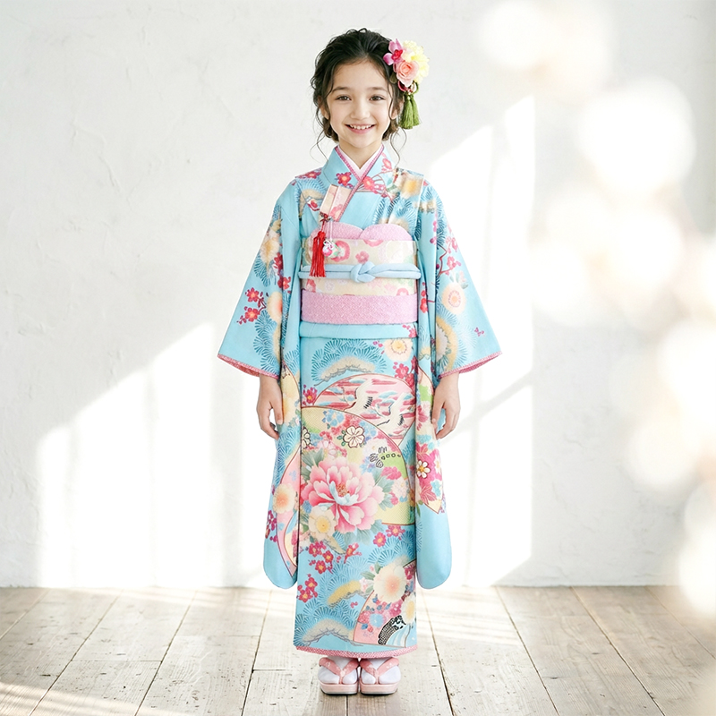 七五三着物7歳女の子画像