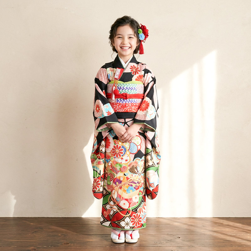 七五三着物7歳女の子画像