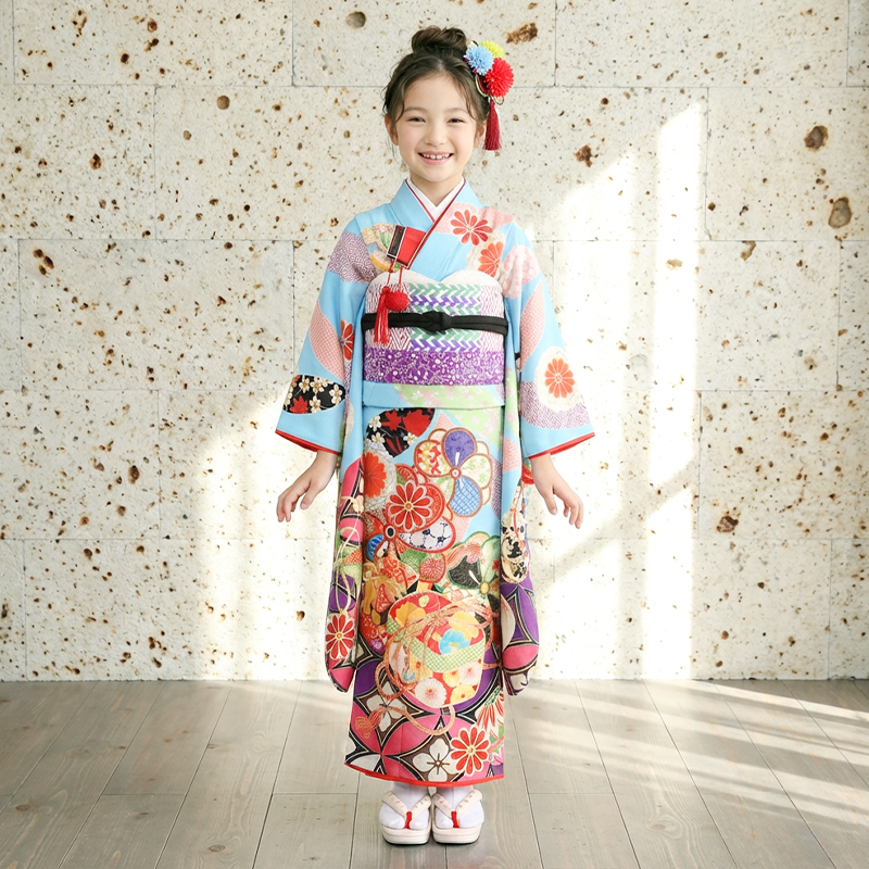 七五三着物7歳女の子画像