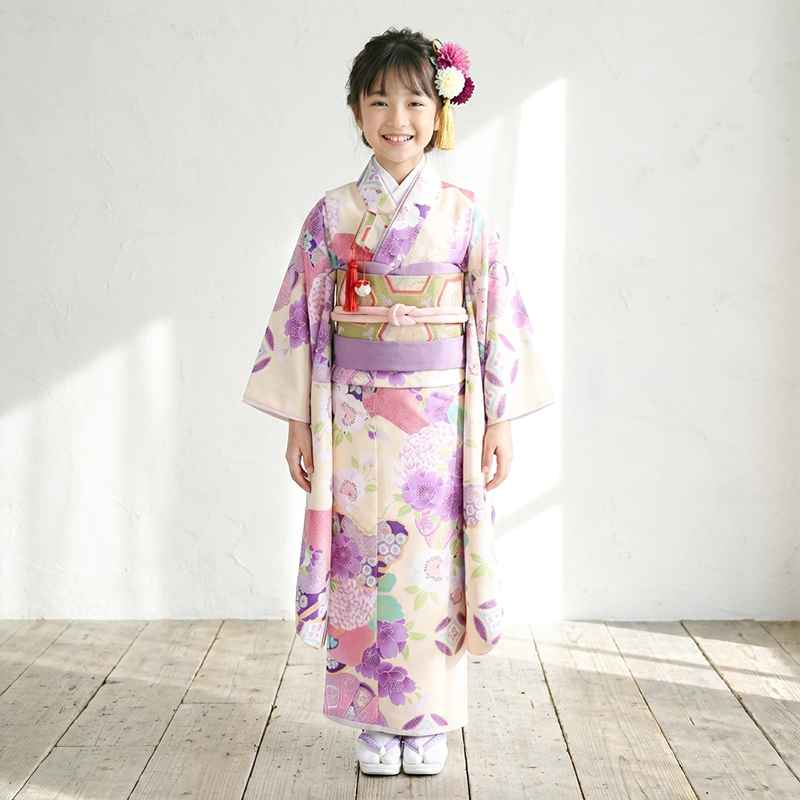 七五三着物7歳女の子画像