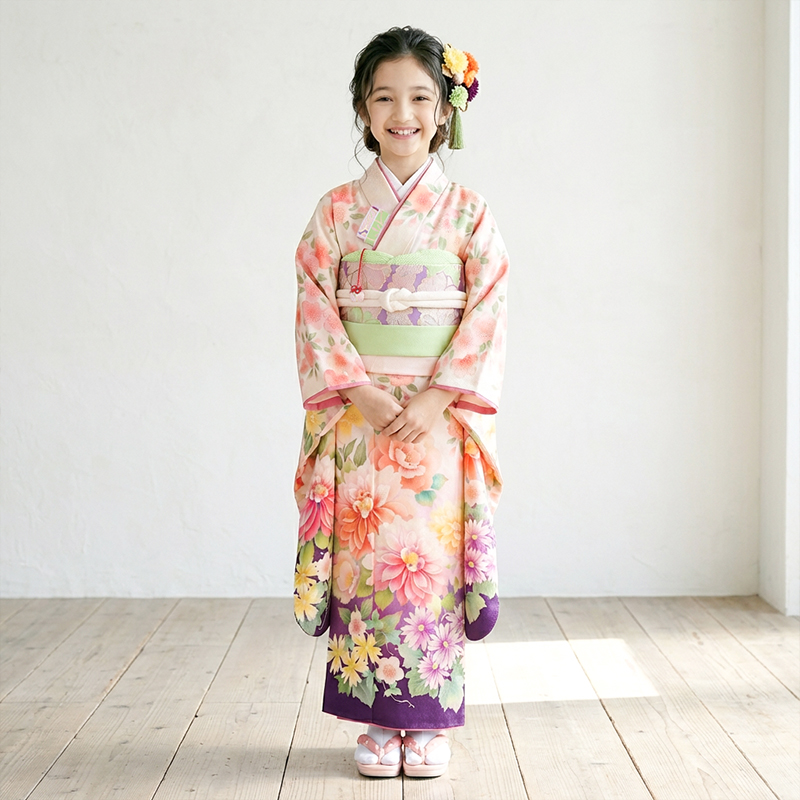 七五三着物7歳女の子画像