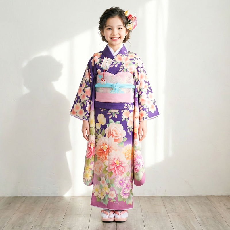 七五三着物7歳女の子画像