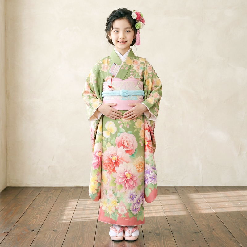 七五三着物7歳女の子画像