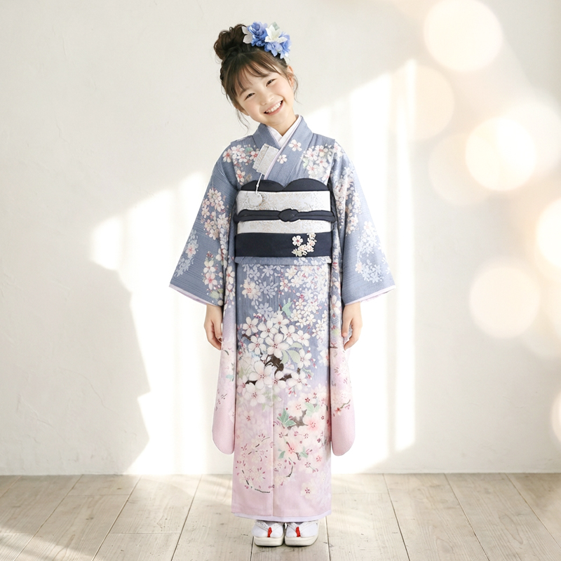七五三着物7歳女の子画像