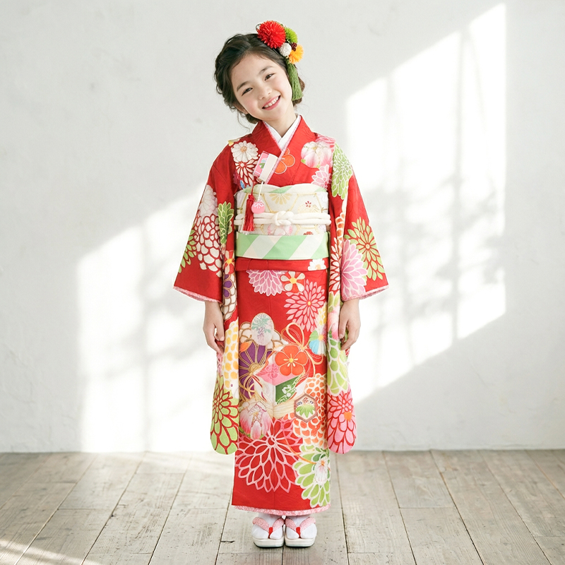 七五三着物7歳女の子画像