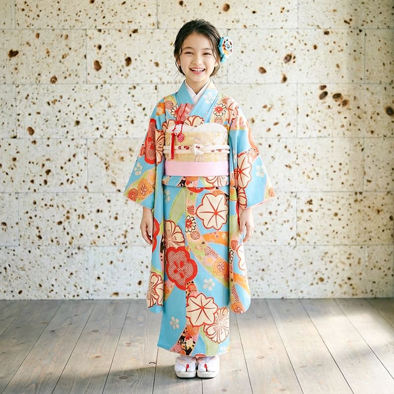 七五三着物7歳女の子画像