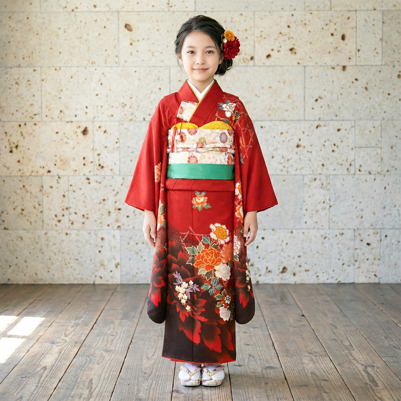 七五三着物7歳女の子画像