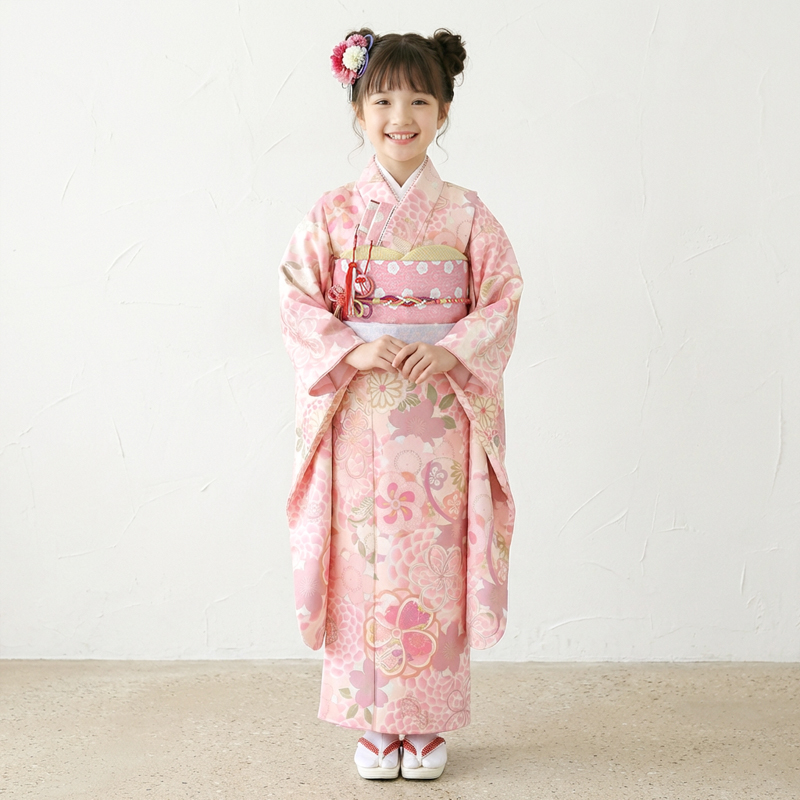 七五三着物7歳女の子画像