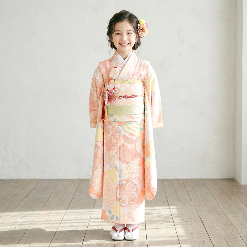 七五三着物7歳女の子画像