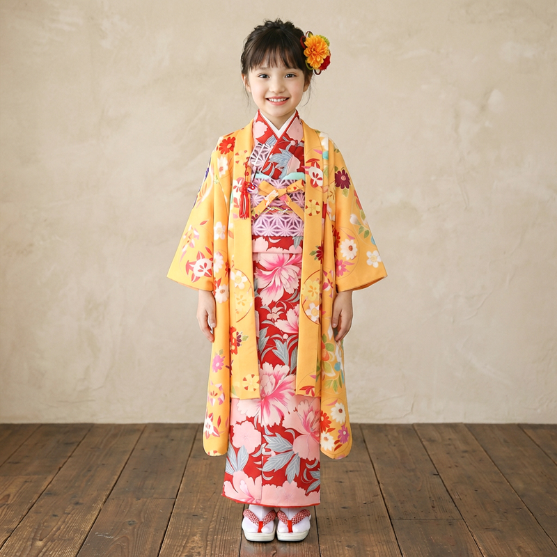 七五三着物7歳女の子画像