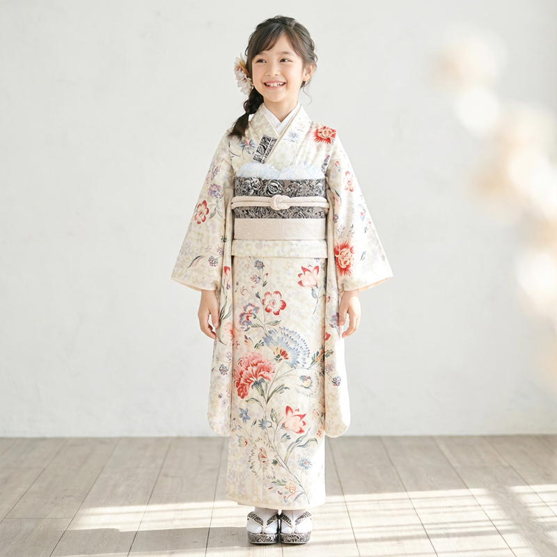 七五三着物7歳女の子画像