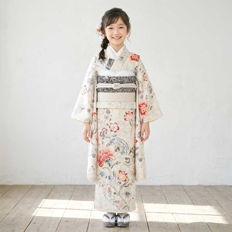 七五三着物7歳女の子画像