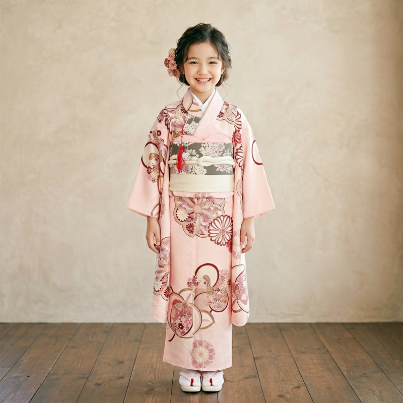七五三着物7歳女の子画像