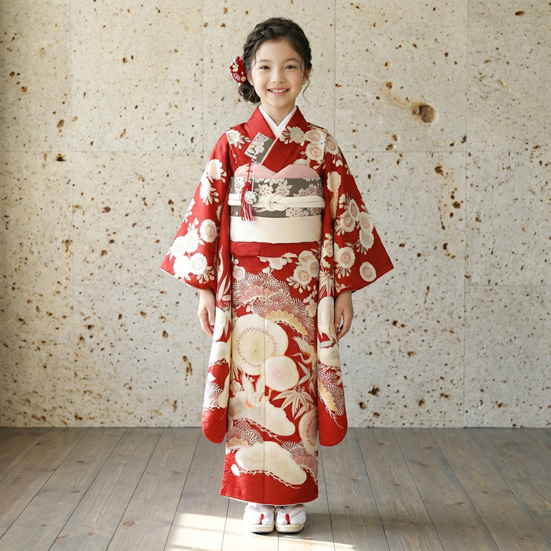 七五三着物7歳女の子画像