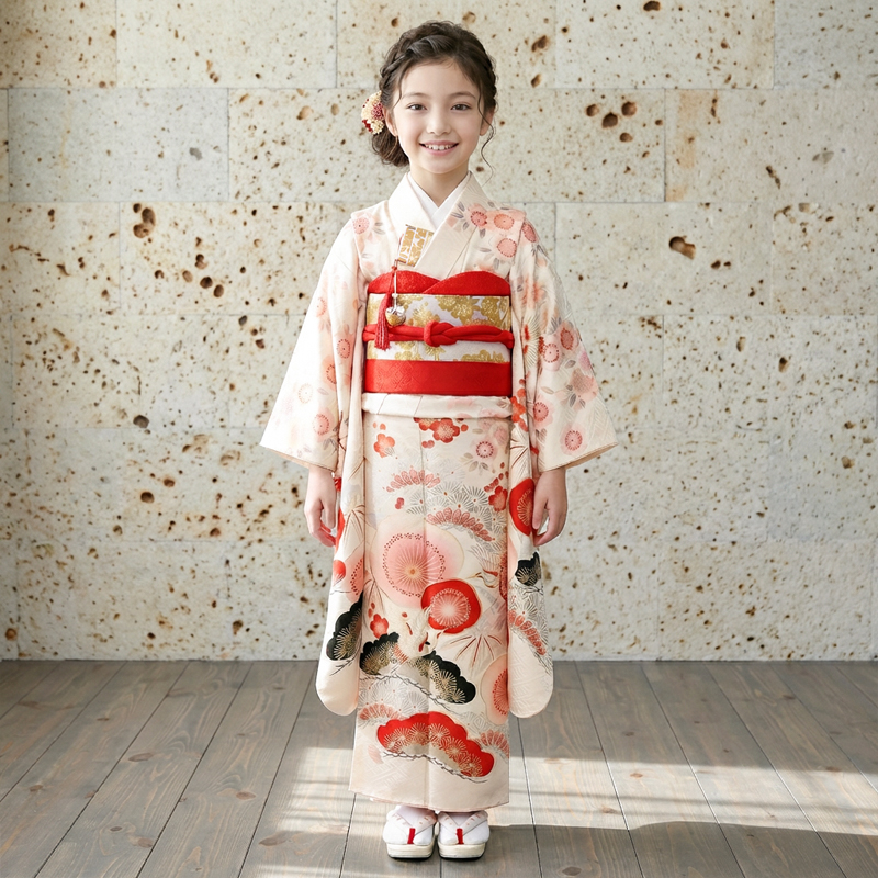 七五三着物7歳女の子画像