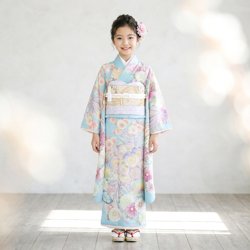 七五三着物7歳女の子画像