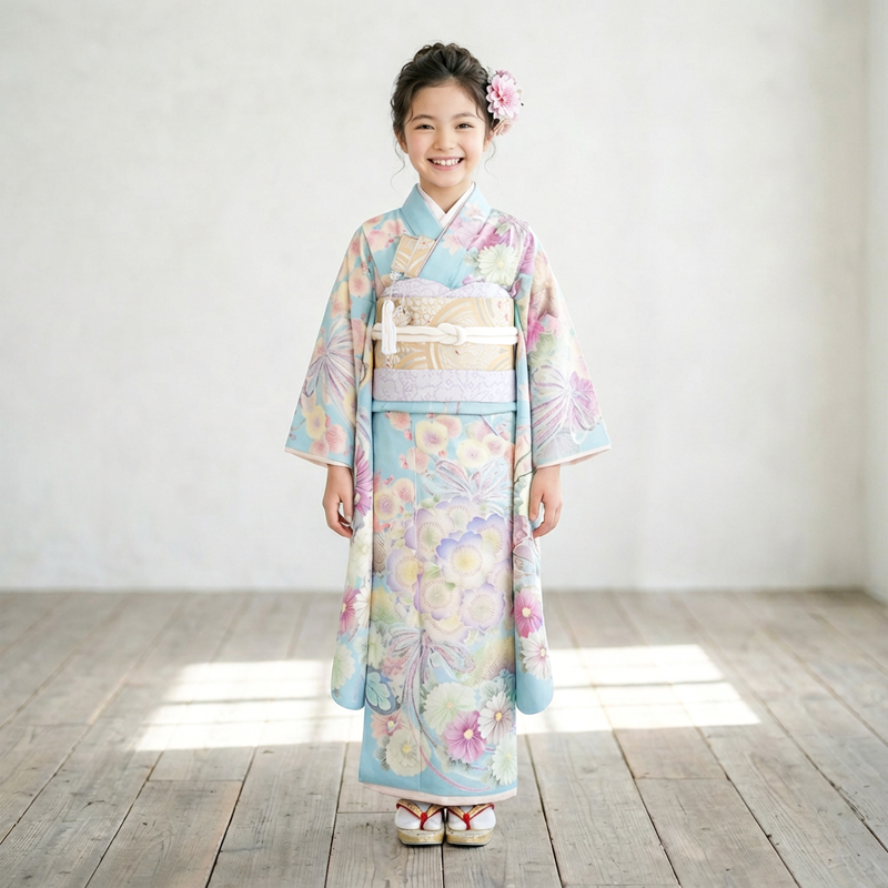 七五三着物7歳女の子画像
