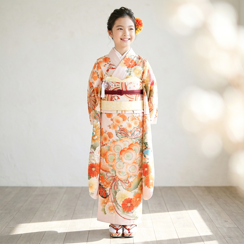 七五三着物7歳女の子画像
