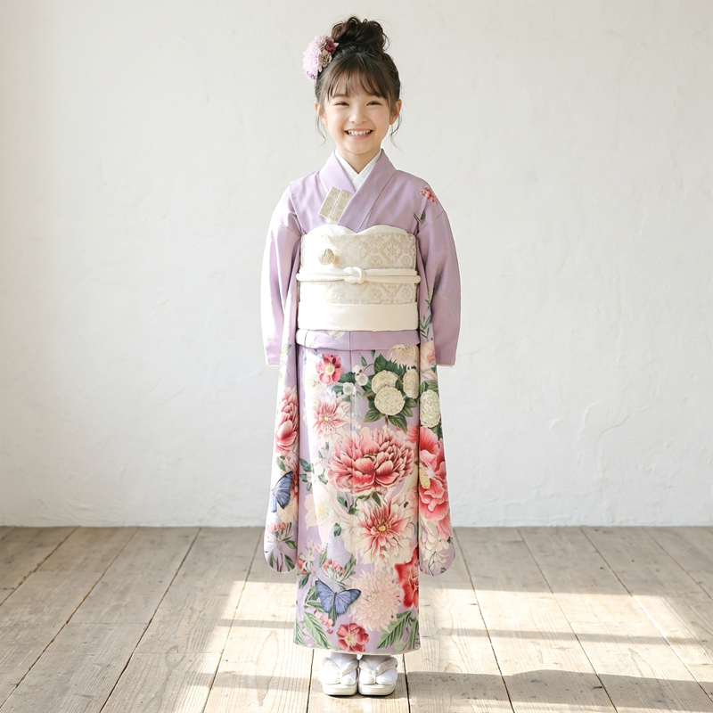七五三着物7歳女の子画像
