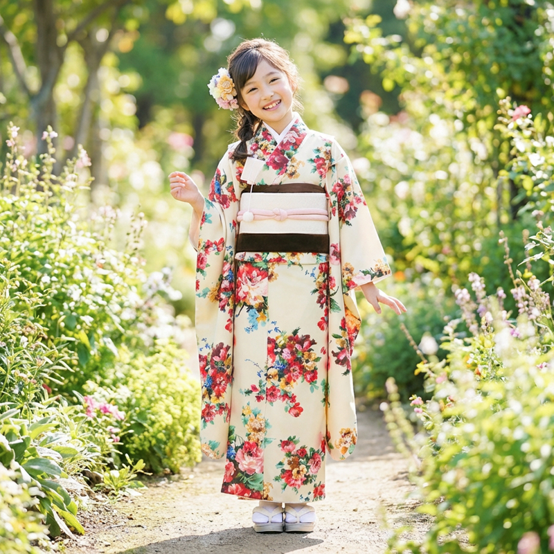 七五三着物7歳女の子画像