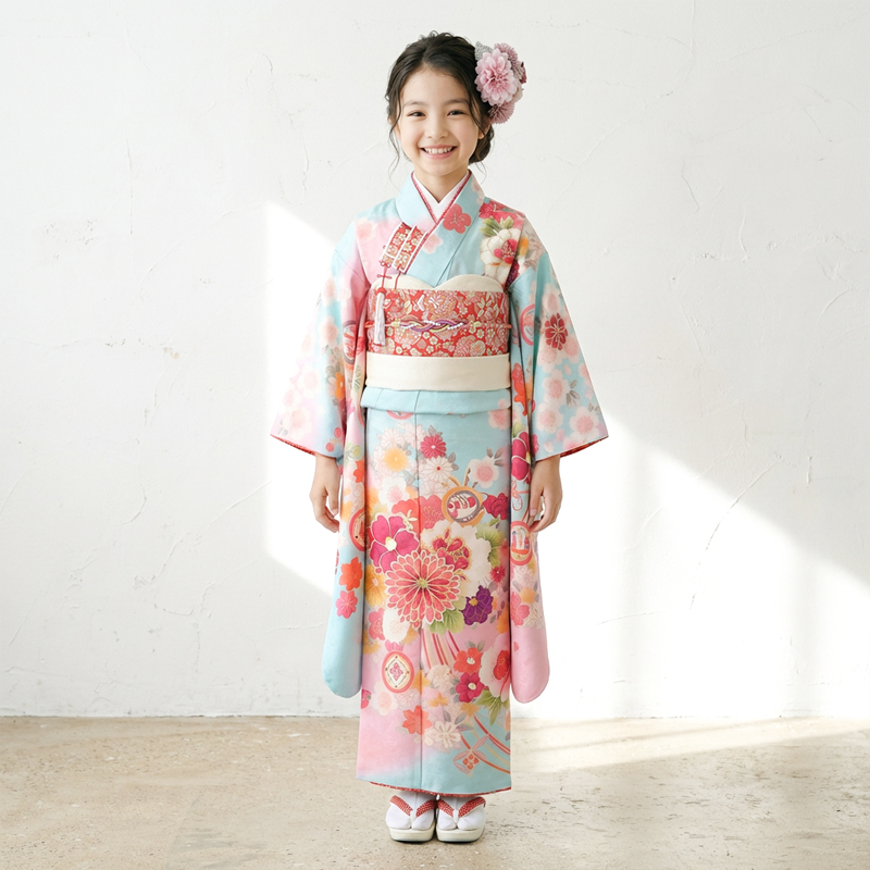 七五三着物7歳女の子画像