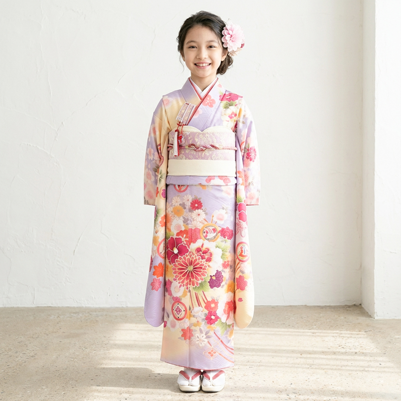 七五三着物7歳女の子画像