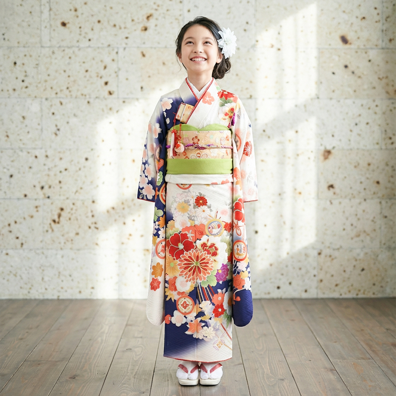 七五三着物7歳女の子画像