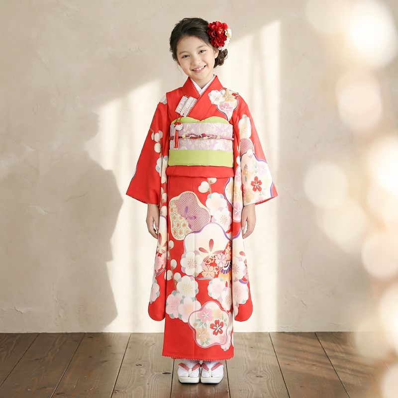 七五三着物7歳女の子画像