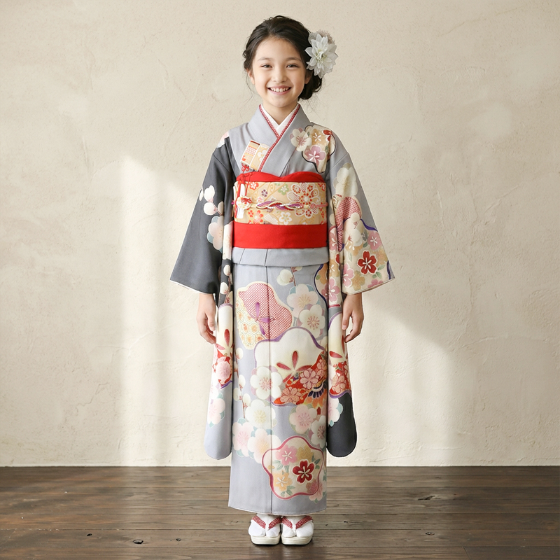 七五三着物7歳女の子画像